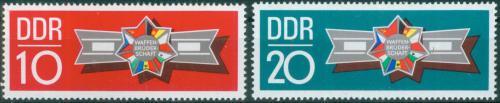 Poštovní známky DDR 1970 Bratøi ve zbrani Mi# 1615-16