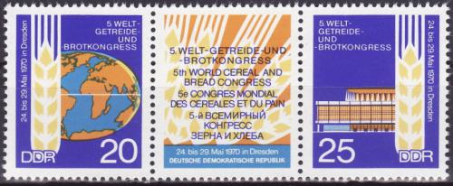 Poštovní známky DDR 1970 Potravináøský kongres Mi# 1575-76 Kat 5€