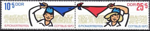 Poštovní známky DDR 1970 Setkání pionýrù Mi# 1596-97