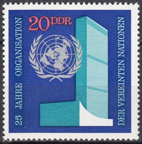 Poštovní známky DDR 1970 Ústøedí OSN Mi# 1621