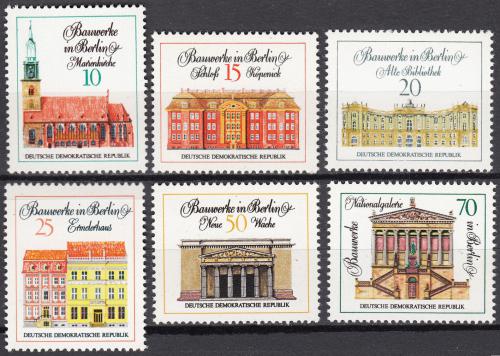 Poštovní známky DDR 1971 Berlínská architektura Mi# 1661-66