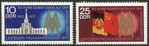 Poštovní známky DDR 1972 Lipský veletrh Mi# 1743-44
