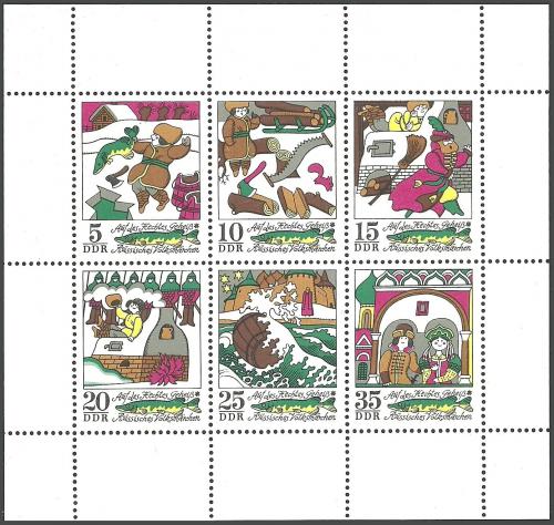 Poštovní známky DDR 1973 Pohádky Mi# 1901-06