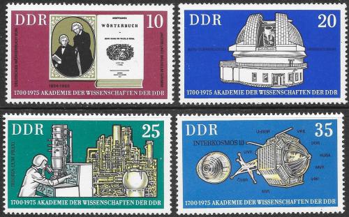 Poštovní známky DDR 1975 Akademie vìd Mi# 2061-64