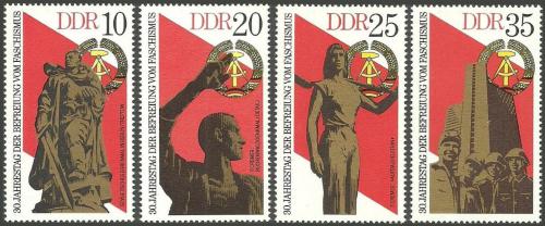 Poštovní známky DDR 1975 Osvobození, 30. výroèí Mi# 2038-41