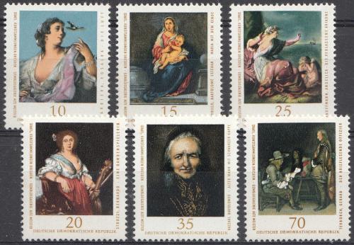 Poštovní známky DDR 1976 Umìní Mi# 2193-98