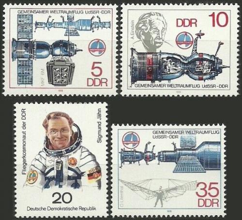 Poštovní známky DDR 1978 Prùzkum vesmíru Mi# 2359-62