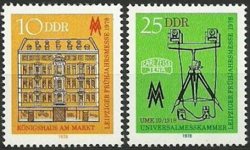 Potovn znmky DDR 1978 Veletrh v Lipsku Mi# 2308-09 - zvtit obrzek