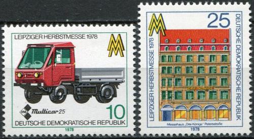 Potovn znmky DDR 1978 Veletrh v Lipsku Mi# 2353-54
