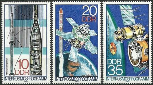 Poštovní známky DDR 1978 Vesmírný program Interkosmos Mi# 2310-12