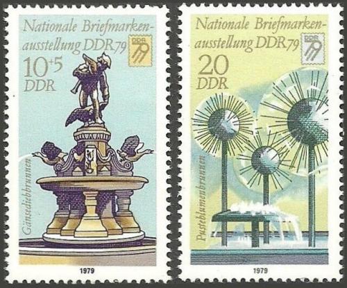 Poštovní známky DDR 1979 Kašny Mi# 2441-42