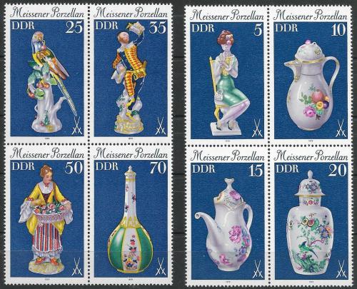 Poštovní známky DDR 1979 Míšeòský porcelán Mi# 2464-71 Kat 12€