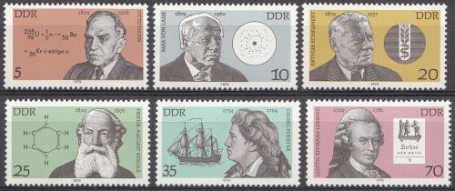 Poštovní známky DDR 1979 Slavní Nìmci Mi# 2406-11