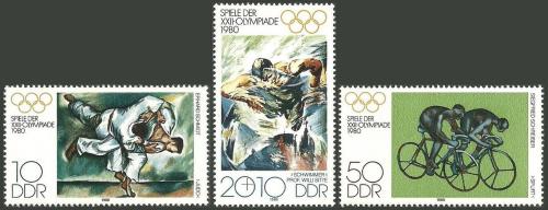 Poštovní známky DDR 1980 LOH Moskva Mi# 2528-30
