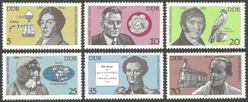 Poštovní známky DDR 1980 Osobnosti Mi# 2492-97