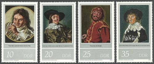 Poštovní známky DDR 1980 Umìní, Frans Hals Mi# 2543-46