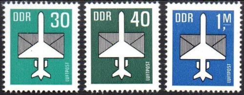 Potovn znmky DDR 1982 Leteck Mi# 2751-53