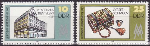 Potovn znmky DDR 1982 Lipsk veletrh Mi# 2733-34