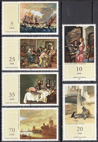 Poštovní známky DDR 1982 Umìní Mi# 2726-31