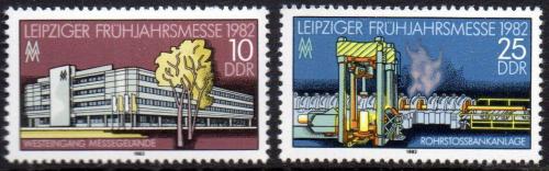Potovn znmky DDR 1982 Veletrh v Lipsku Mi# 2683-84