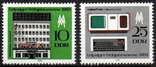 Potovn znmky DDR 1983 Lipsk veletrh Mi# 2779-80 - zvtit obrzek
