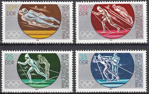 Poštovní známky DDR 1983 ZOH Sarajevo Mi# 2839-42