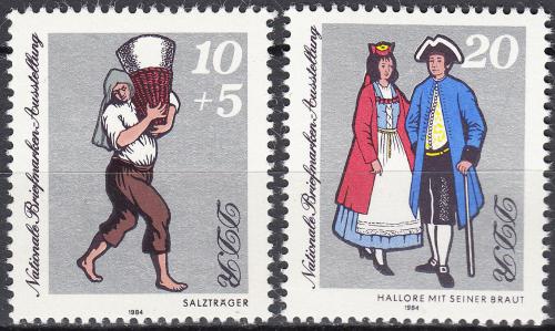 Poštovní známky DDR 1984 Výstava v Halle Mi# 2882-83