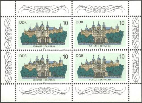 Poštovní známky DDR 1986 Zámek Schwerin Mi# 3032 Bogen