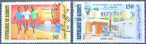 Potovn znmky Dibutsko 1986 Rozvoj solrn techniky Mi# 463-64