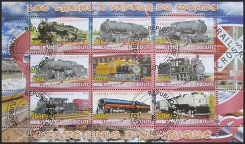 Potovn znmky Dibutsko 2010 Lokomotivy VI Mi# N/N - zvtit obrzek