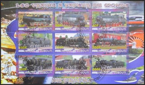 Potovn znmky Dibutsko 2010 Lokomotivy VII Mi# N/N - zvtit obrzek