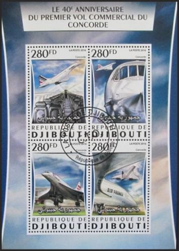 Potovn znmky Dibutsko 2016 Concorde 1A Mi# Mi# 1084-87 Kat 12 - zvtit obrzek