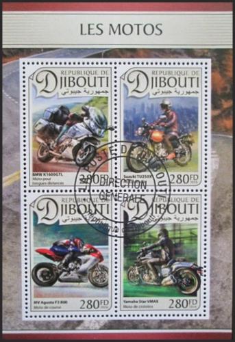 Potovn znmky Dibutsko 2016 Motocykly 1A Mi# 1353-56 Kat 11 - zvtit obrzek