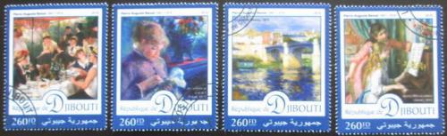 Potovn znmky Dibutsko 2016 Umn, Pierre-Auguste Renoir 1B Mi# 1164-67 Kat 10 - zvtit obrzek