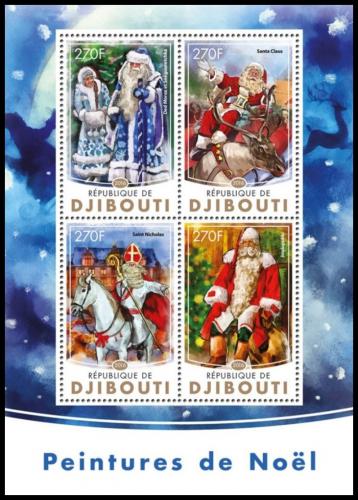 Poštovní známky Džibutsko 2016 Vánoce Mi# 1009-12 Kat 12€
