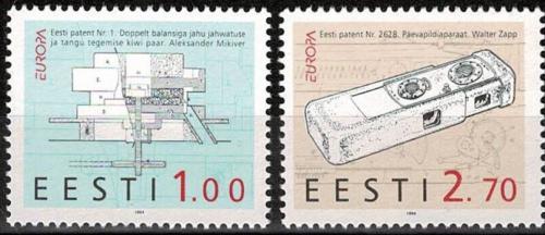 Poštovní známky Estonsko 1994 Evropa CEPT, objevy Mi# 233-34