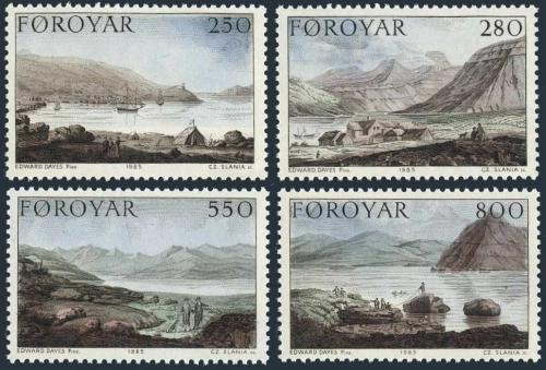 Poštovní známky Faerské ostrovy 1985 Umìní, Edward Dayes Mi# 112-15 Kat 6€