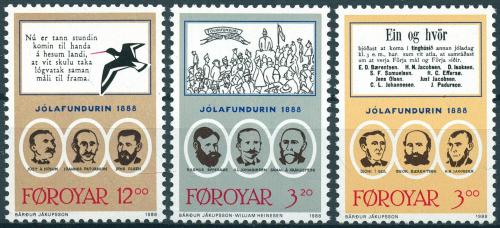 Poštovní známky Faerské ostrovy 1988 Kulturní tradice Mi# 172-74 Kat 7.50€