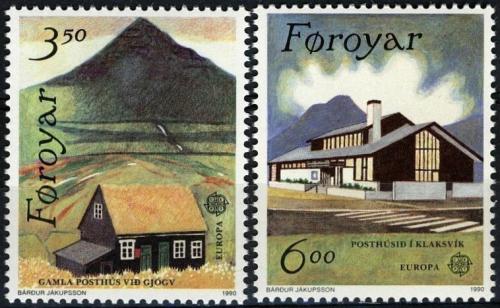 Poštovní známky Faerské ostrovy 1990 Evropa CEPT, pošta Mi# 198-99