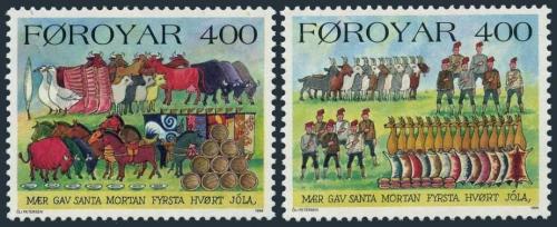 Poštovní známky Faerské ostrovy 1994 Zvyky a obyèeje Mi# 270-71