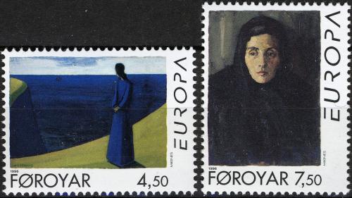 Poštovní známky Faerské ostrovy 1996 Evropa CEPT, slavné ženy Mi# 296-97