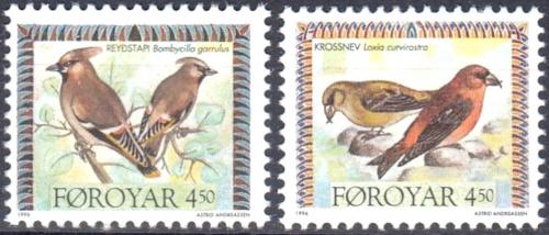 Potovn znmky Faersk ostrovy 1996 Ptci Mi# 298-99