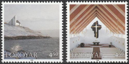 Potovn znmky Faersk ostrovy 1998 Kostel Mi# 345-46 - zvtit obrzek