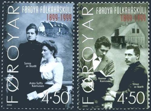 Poštovní známky Faerské ostrovy 2000 Folková škola Mi# 372-73
