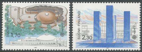 Poštovní známky Finsko 1987 Evropa CEPT, moderní architektura Mi# 1021-22 Kat 7€
