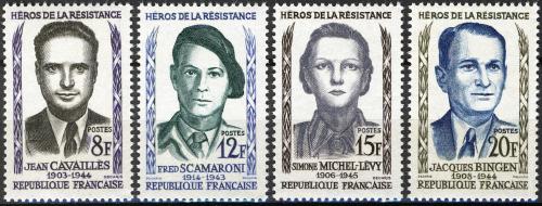 Potovn znmky Francie 1958 Osobnosti Mi# 1193-96 Kat 4.50 - zvtit obrzek