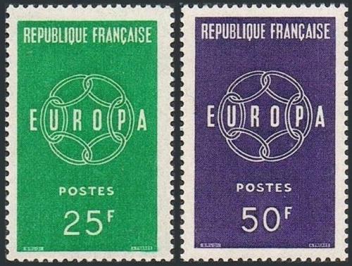 Poštovní známky Francie 1959 Evropa CEPT Mi# 1262-63