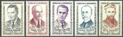 Potovn znmky Francie 1960 Osobnosti Mi# 1296-1300 Kat 12 - zvtit obrzek