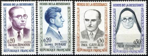 Potovn znmky Francie 1961 Bojovnci za svobodu Mi# 1342-45 Kat 5  - zvtit obrzek