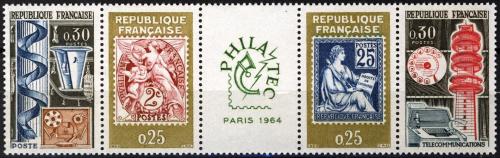 Potovn znmky Francie 1964 Vstava Philatec Mi# 1467-70